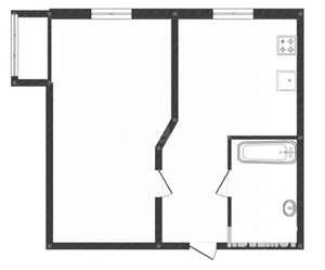 1-к квартира, вторичка, 41м2, 9/12 этаж
