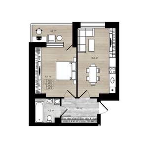1-к квартира, вторичка, 48м2, 7/10 этаж