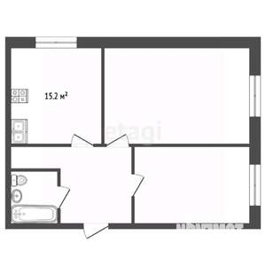 2-к квартира, вторичка, 63м2, 9/10 этаж