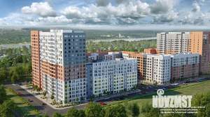 2-к квартира, строящийся дом, 65м2, 6/18 этаж