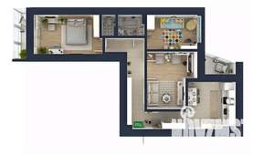3-к квартира, сданный дом, 89м2, 5/20 этаж