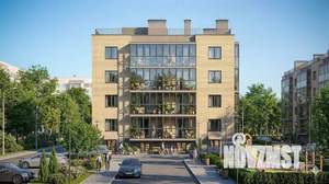 1-к квартира, строящийся дом, 41м2, 2/4 этаж