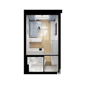Студия квартира, вторичка, 20м2, 7/17 этаж