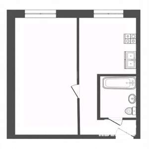 1-к квартира, вторичка, 30м2, 3/5 этаж