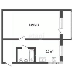 1-к квартира, вторичка, 31м2, 5/5 этаж