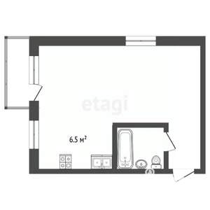 Студия квартира, вторичка, 32м2, 3/5 этаж