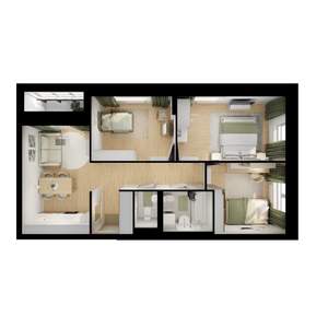 3-к квартира, вторичка, 66м2, 16/17 этаж