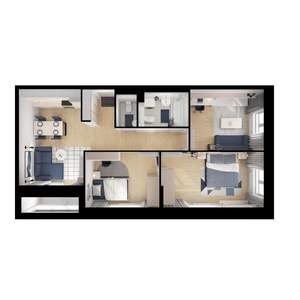 3-к квартира, вторичка, 71м2, 17/17 этаж