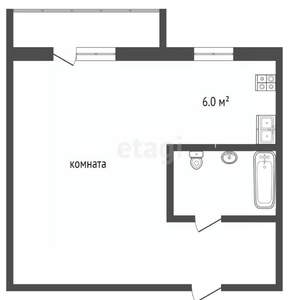 1-к квартира, вторичка, 30м2, 3/4 этаж