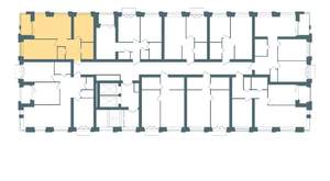 2-к квартира, строящийся дом, 58м2, 6/10 этаж