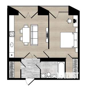 2-к квартира, вторичка, 54м2, 7/18 этаж