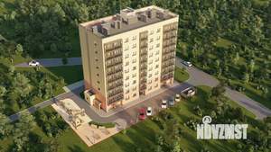 1-к квартира, строящийся дом, 38м2, 8/9 этаж