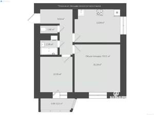 2-к квартира, сданный дом, 66м2, 2/18 этаж