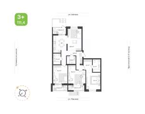 4-к квартира, вторичка, 111м2, 1/9 этаж