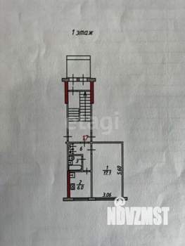 1-к квартира, вторичка, 30м2, 1/5 этаж