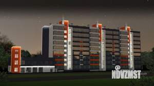 2-к квартира, строящийся дом, 57м2, 7/9 этаж