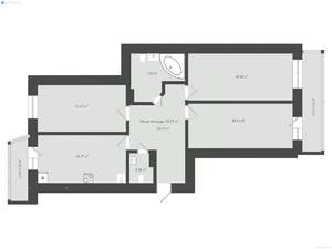 3-к квартира, сданный дом, 112м2, 12/18 этаж