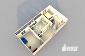 2-к квартира, вторичка, 51м2, 6/9 этаж