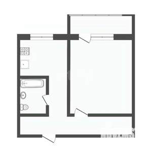 1-к квартира, вторичка, 30м2, 1/10 этаж