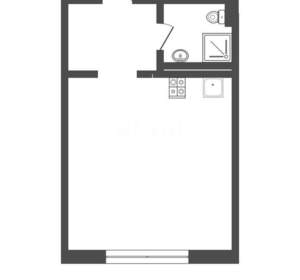 Студия квартира, вторичка, 22м2, 13/17 этаж