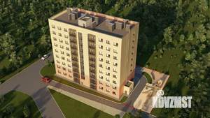 2-к квартира, строящийся дом, 53м2, 2/9 этаж