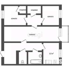 3-к квартира, вторичка, 57м2, 3/5 этаж