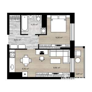 2-к квартира, вторичка, 39м2, 18/18 этаж