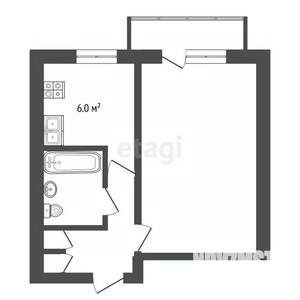 1-к квартира, вторичка, 32м2, 1/5 этаж