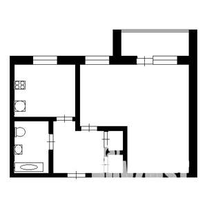 1-к квартира, вторичка, 36м2, 1/9 этаж
