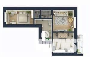 2-к квартира, сданный дом, 65м2, 8/20 этаж