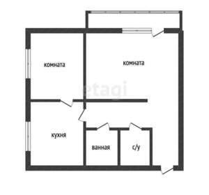 2-к квартира, вторичка, 39м2, 4/5 этаж