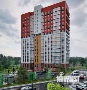 1-к квартира, строящийся дом, 34м2, 6/17 этаж