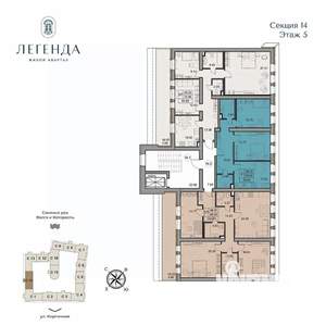 3-к квартира, вторичка, 105м2, 5/5 этаж