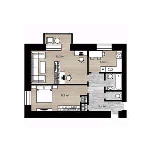 2-к квартира, вторичка, 43м2, 9/10 этаж