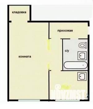 1-к квартира, вторичка, 31м2, 5/5 этаж