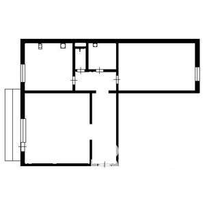 2-к квартира, вторичка, 52м2, 1/5 этаж