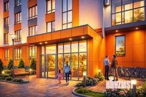 2-к квартира, строящийся дом, 57м2, 2/8 этаж