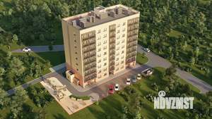 2-к квартира, строящийся дом, 53м2, 2/9 этаж