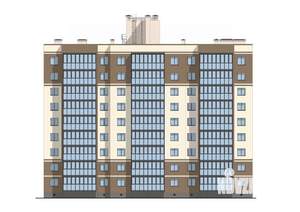 1-к квартира, строящийся дом, 40м2, 1/9 этаж