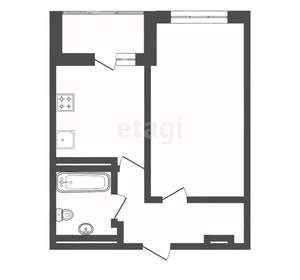 1-к квартира, вторичка, 37м2, 13/24 этаж