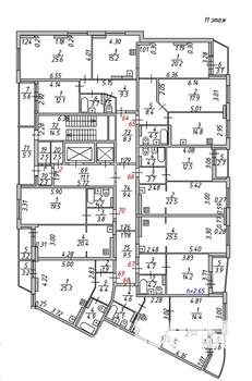 2-к квартира, сданный дом, 69м2, 11/18 этаж