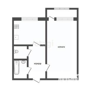1-к квартира, вторичка, 33м2, 3/9 этаж