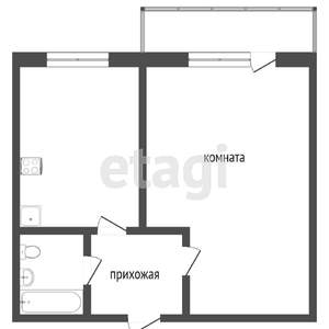 1-к квартира, вторичка, 32м2, 6/10 этаж