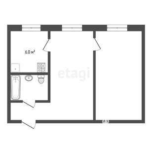 2-к квартира, вторичка, 45м2, 3/5 этаж