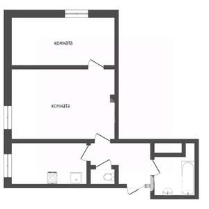 2-к квартира, вторичка, 41м2, 3/5 этаж