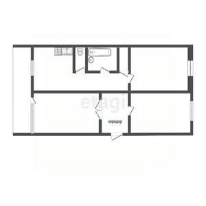 3-к квартира, вторичка, 61м2, 4/12 этаж
