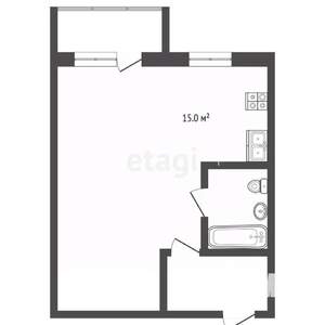 Студия квартира, вторичка, 29м2, 2/9 этаж