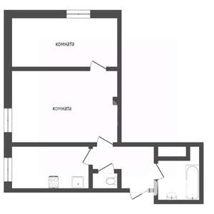 2-к квартира, вторичка, 44м2, 5/5 этаж