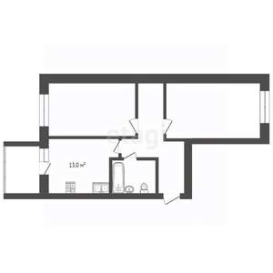 2-к квартира, вторичка, 70м2, 8/13 этаж