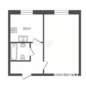 1-к квартира, вторичка, 46м2, 14/14 этаж